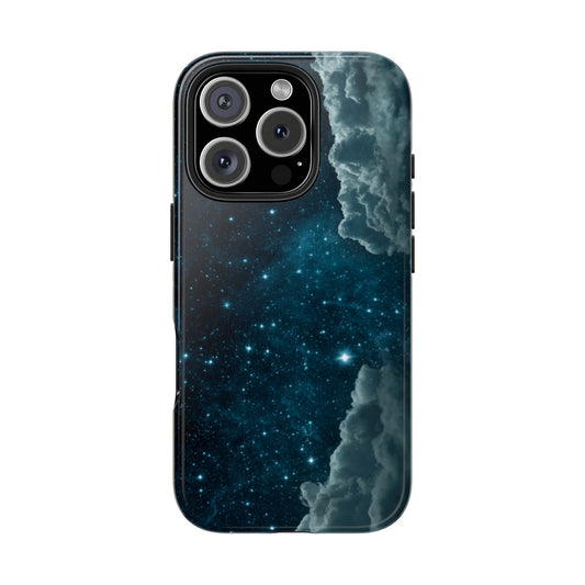 Celestial Clouds Tough Phone Case - Galaxy Design for Sturdy Protection